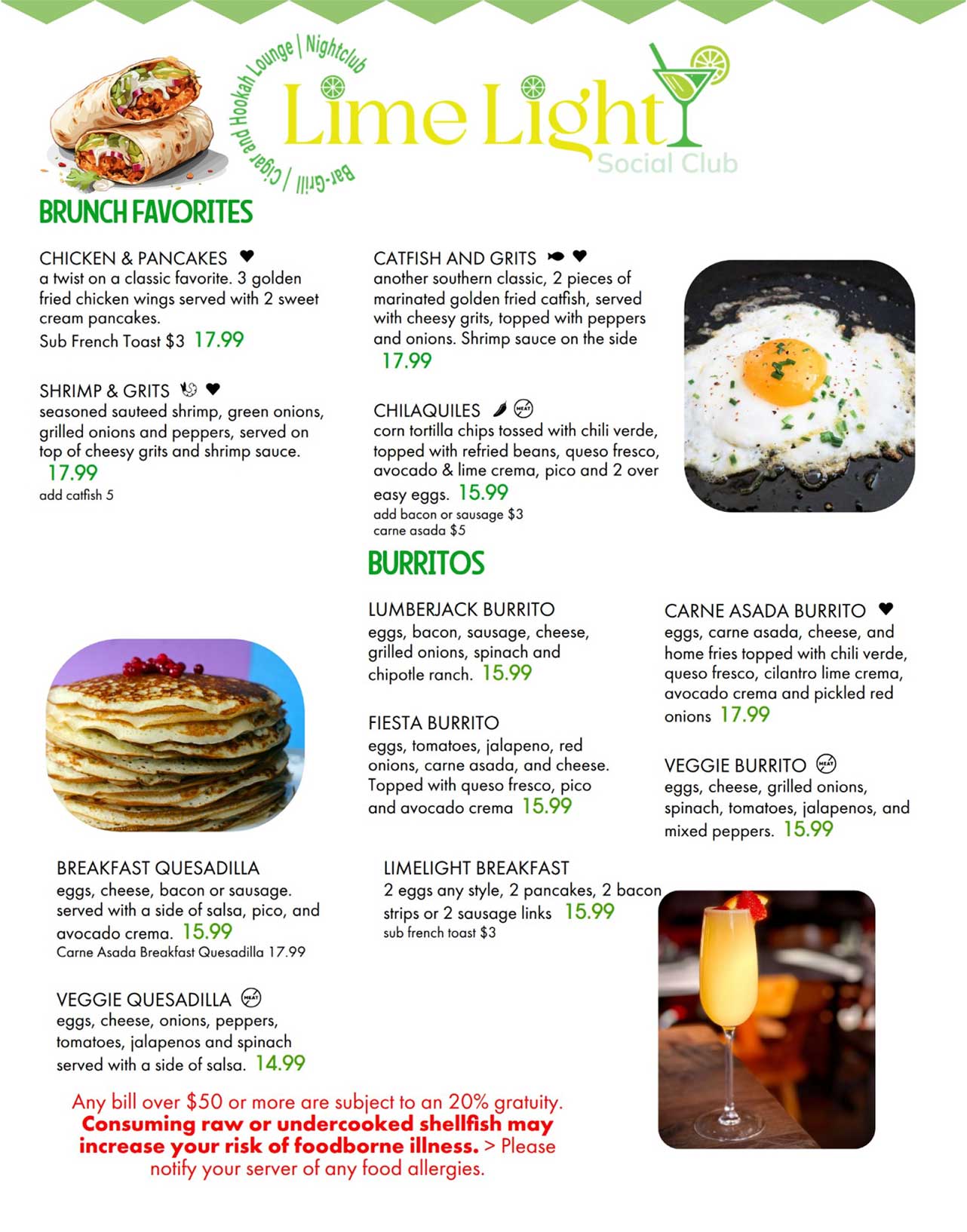Brunch Menu